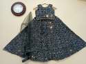 Kids Velvet Sequence Embroidery Lehenga thumb 3