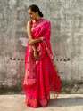 New Design Art Silk Pink Saree thumb 1