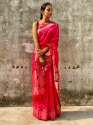 New Design Art Silk Pink Saree thumb 3