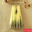 New Digital Printed Silk Skirts thumb 2