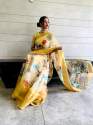 Organza Jaquard Border  Fancy Saree thumb 2