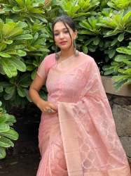 Pure n  soft organza saree 