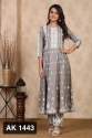 Rayon Anarkali Festive Kurti thumb 3