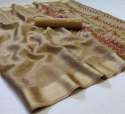 Soft Lilan Jari Border Saree thumb 1