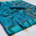 Soft Lilan Jari Border Saree thumb 5