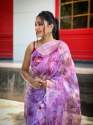 Soft Pure Organza Sequence Silk Saree thumb 5