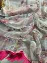 Soft Pure Organza Sequence Silk Saree thumb 7