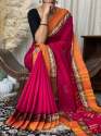 Stylish Hand Woven South Cotton Saree thumb 2