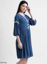 Super Slub Blue Kurti thumb 3