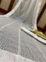 White Double Sequence Georgette Saree thumb 3
