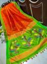 Fancy Handloom Cotton Silk Buti Work Saree thumb 14