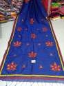 handloom cottonsilk Applique mirror work saree thumb 9