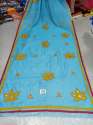 handloom cottonsilk Applique mirror work saree thumb 10