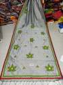 handloom cottonsilk Applique mirror work saree thumb 1