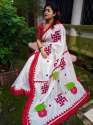 handloom cottonsilk   Applique work saree thumb 3