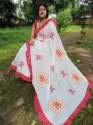 Latest Silk Cotton Mirror work saree  thumb 4