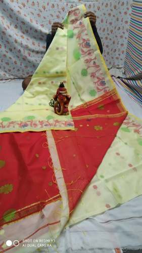 Moharani Cotton silk handloom saree with blouse