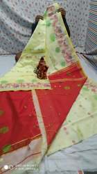 Moharani Cotton silk handloom saree with blouse