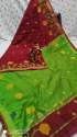 Moharani Cotton silk handloom saree with blouse thumb 1