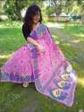 Moharani Dhakai jamdani partywear saree thumb 6