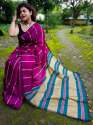 Moharani handloom cotton silk saree thumb 2