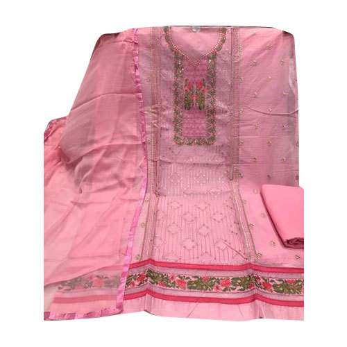 Cotton Unstitched Suit by Saree Showroom