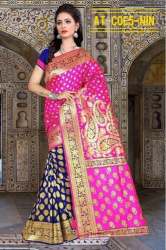 Fancy Cotton Silk Saree with Jacquard Work