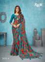 Chiffon Border Saree thumb 1