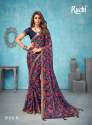 Chiffon Border Saree thumb 8