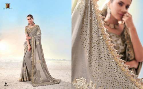 Designer Diamond Heavy Work Saree