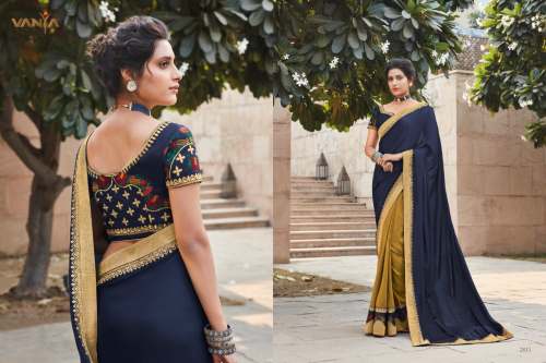 Embroidered Satin Georgette Saree