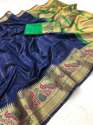 Exclusive Lichi Silk Saree thumb 4