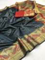 Exclusive Lichi Silk Saree thumb 6