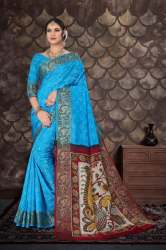 Hand printed Bandhej Saree