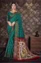 Hand printed Bandhej Saree thumb 4