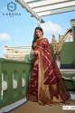Organza Silk Banaras saree thumb 6
