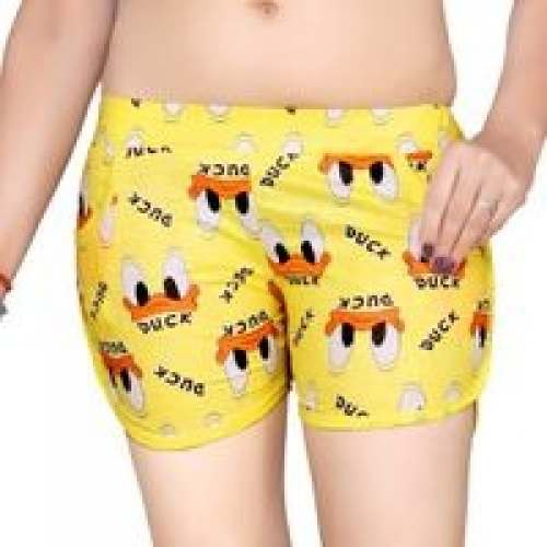Cartoon Print Womens Shorts 