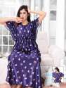 Digital Print Premium Satin Kaftan Nighty thumb 1