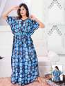 Digital Print Premium Satin Kaftan Nighty thumb 3