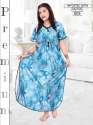 Digital Print Premium Satin Kaftan Nighty thumb 6