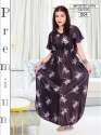 Digital Print Premium Satin Kaftan Nighty thumb 7