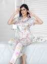 Exclusive Silk Satin Night Suit for Girls  thumb 3