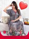 Fantastic Designs Digital Satin Print Nighty  thumb 9