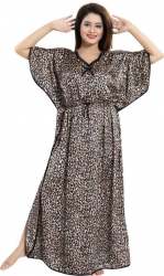 Leopard Print Kaftan Style Nighty 