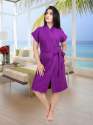 Plain Pure Cotton Bath Robe  thumb 3