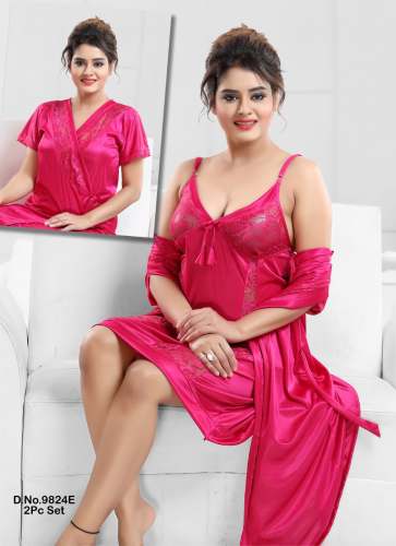 Rayon Collar Neck Nighty 