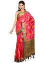 Trendy Pink Designer Art Silk Saree thumb 4