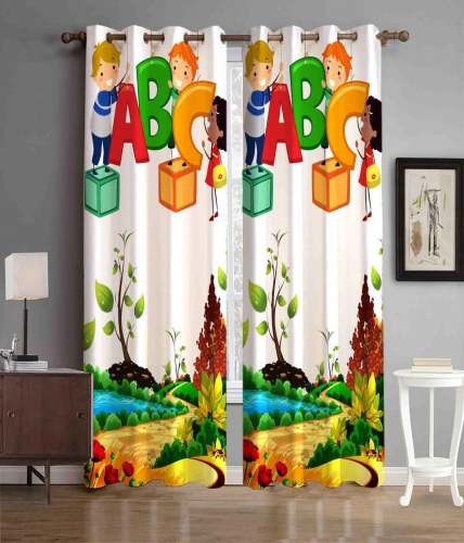 ABCD Digital Printed Window Curtain