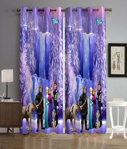 Disney Cartoon 3D Printed Curtain 