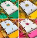 Exclusive Hand work Cotton Dress Material Set thumb 2